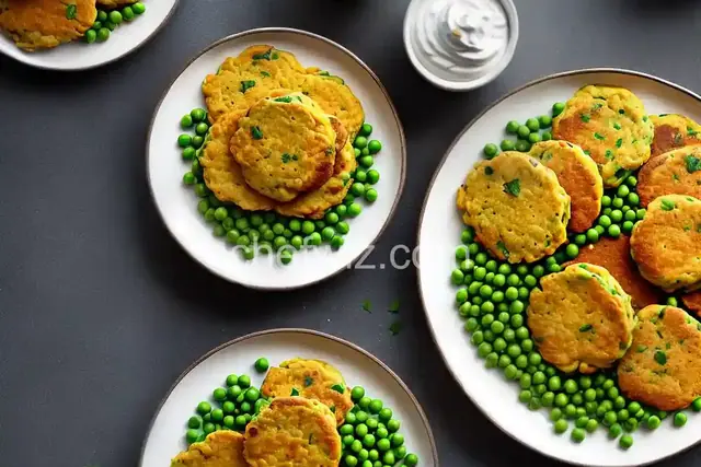 Cheesy Green Pea Fritters