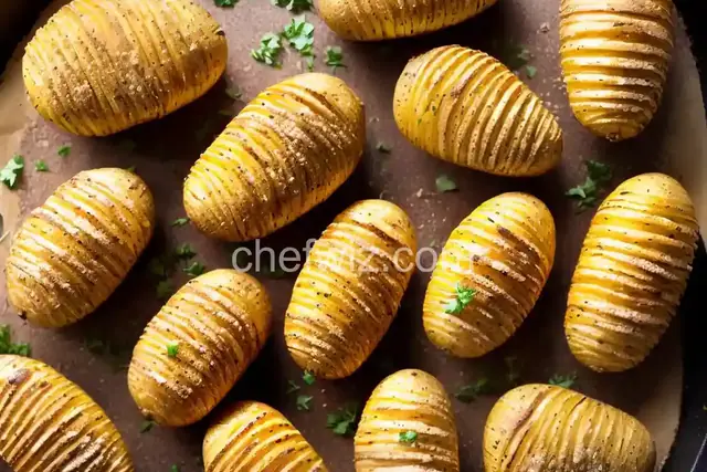 Cheesy Hasselback Potatoes