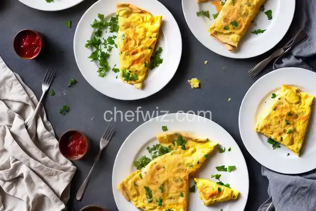 Cheesy Horseradish Omelet