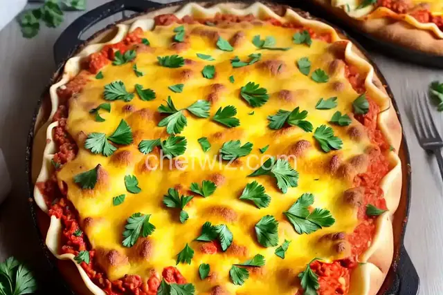 Cheesy Lasagna Stuffed Garlic Bread
