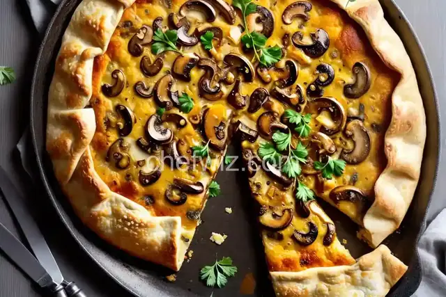 Cheesy Mushroom Galette