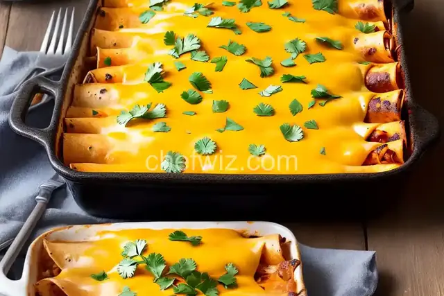 Cheesy Pork Enchiladas