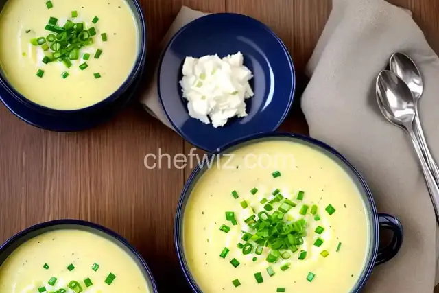 Cheesy Potato Leek Soup