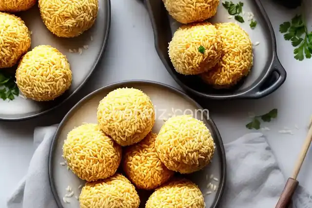 Cheesy Rice Balls