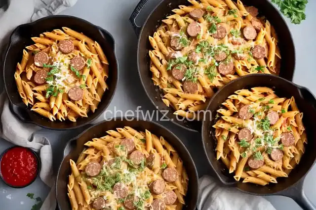 Cheesy Sausage Pasta