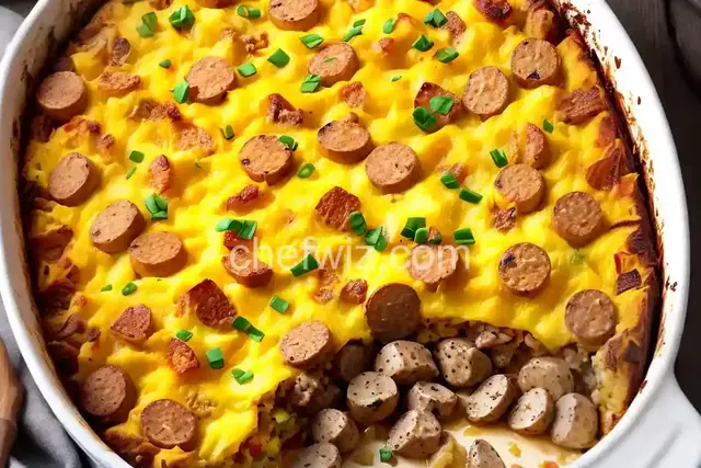 Cheesy Sausage and Potato Breakfast Casserole