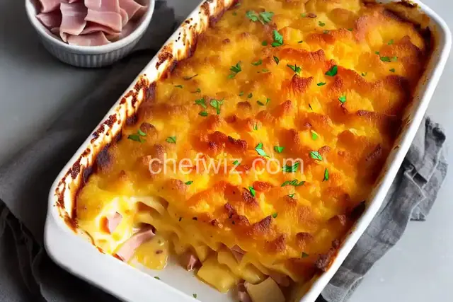 Cheesy Scalloped Potatoes and Ham