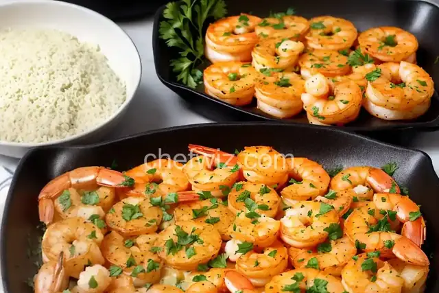 Cheesy Shrimp Garlic Bread