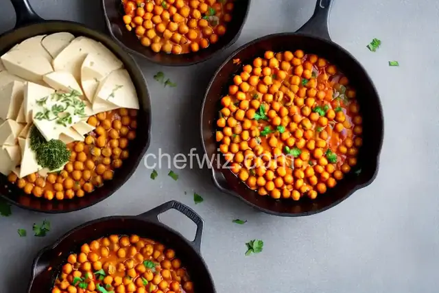 Cheesy Skillet Chickpeas