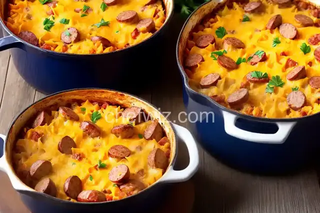 Cheesy Smoked Sausage Casserole