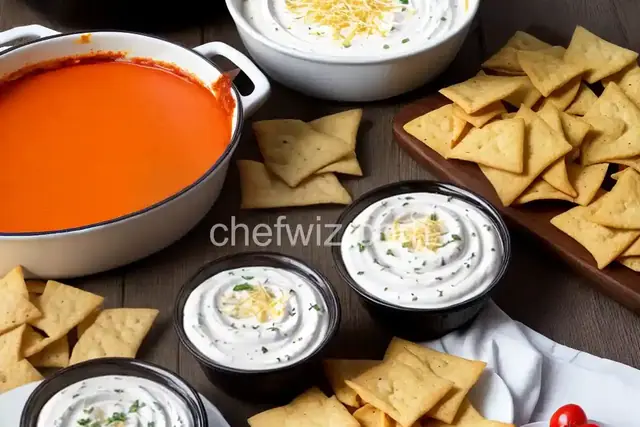 Cheesy Sour Cream and Salsa Dip