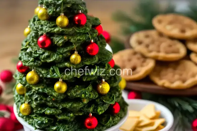 Cheesy Spinach Dip Christmas Tree