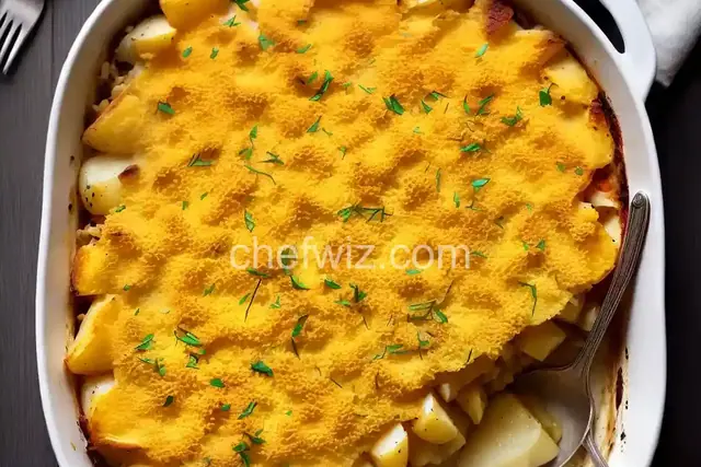 Cheesy Turnip and Potato Gratin