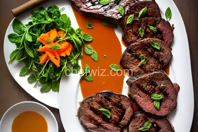 Chef John's Grilled Lamb with Mint Orange Sauce