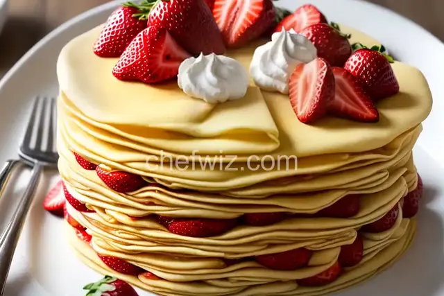 Chef John's Strawberry Crepe Cake
