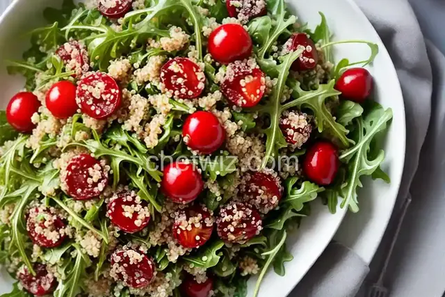 Cherry, Arugula and Quinoa Salad