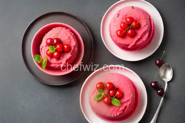 Cherry-Berry Rosé Sorbet
