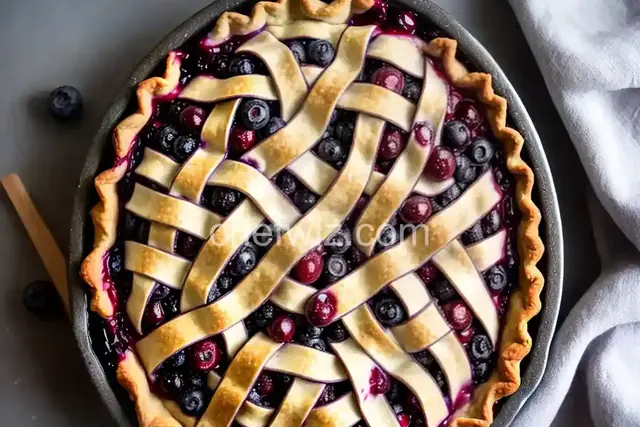 Cherry Blueberry Pie