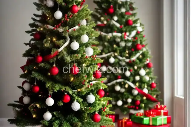 Cherry, Coconut, and Pistachio Puff Pastry Christmas Tree