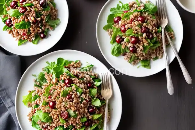 Cherry Farro Salad with Sweet Vinaigrette