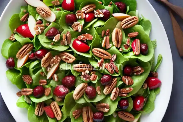 Cherry, Pear, and Pecan Salad