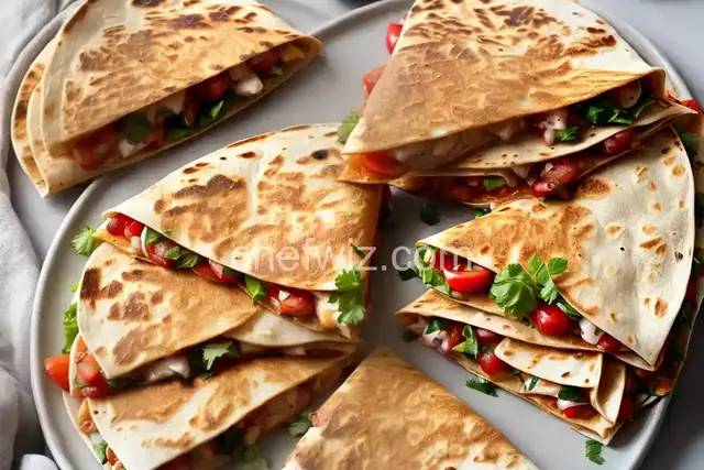Cherry Wood-Smoked Chicken Breast Quesadillas with Pico de Gallo