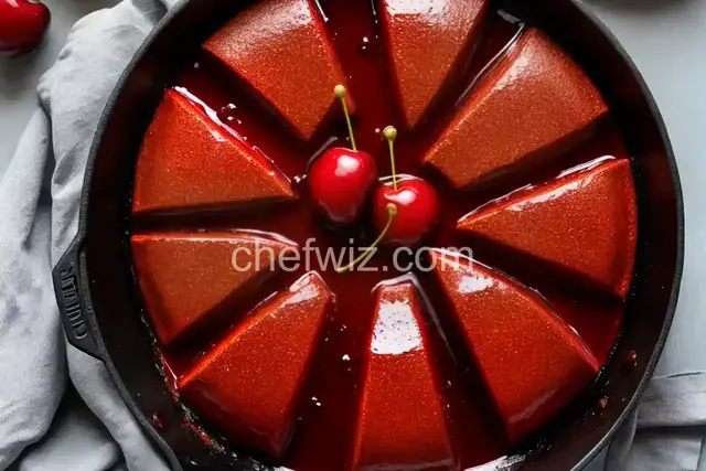 Cherry bourbon glaze