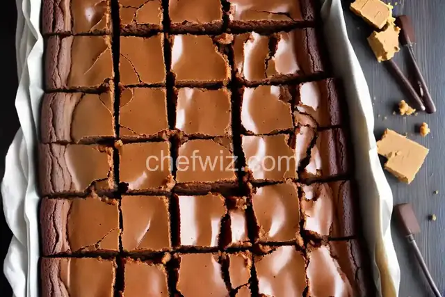 Chewy Peanut Butter Brownies