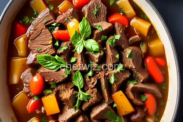 Chicago Italian Beef (Pot Roast Style)
