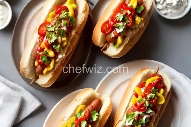 Chicago-Style Hot Dog with Homemade Relish