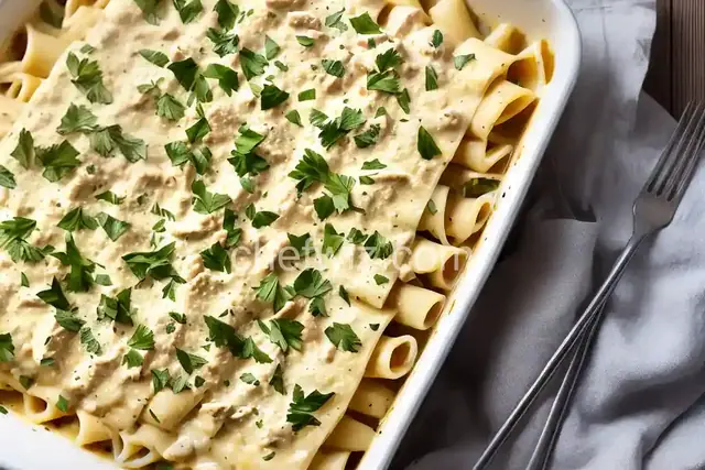 Chicken Alfredo Manicotti