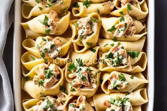 Chicken Alfredo Stuffed Shells
