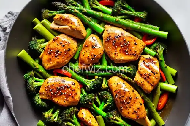 Chicken, Asparagus, and Broccoli Stir-Fry