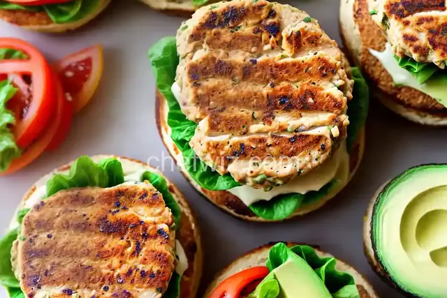 Chicken Avocado Burgers
