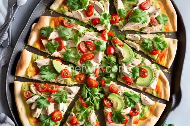 Chicken Avocado Pizza