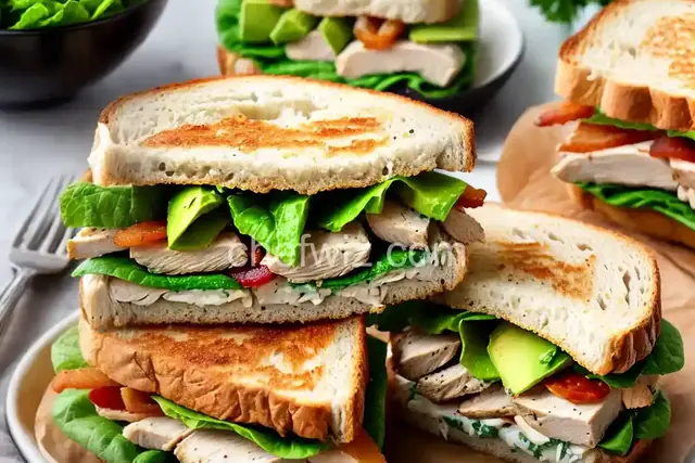 Chicken Avocado and Bacon Sandwich