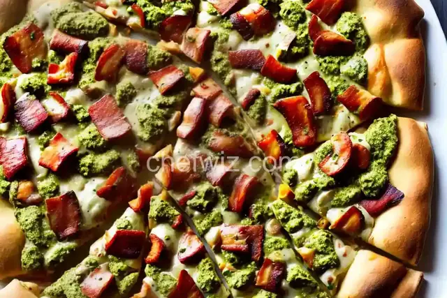 Chicken Bacon Pesto Pizza