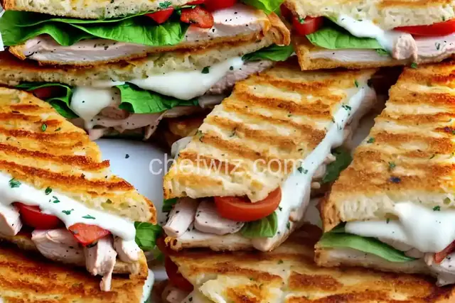 Chicken Bacon Ranch Panini