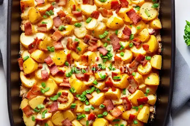 Chicken Bacon Ranch Potato Bake