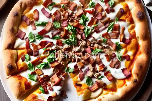 Chicken, Bacon, and Ranch Pizza
