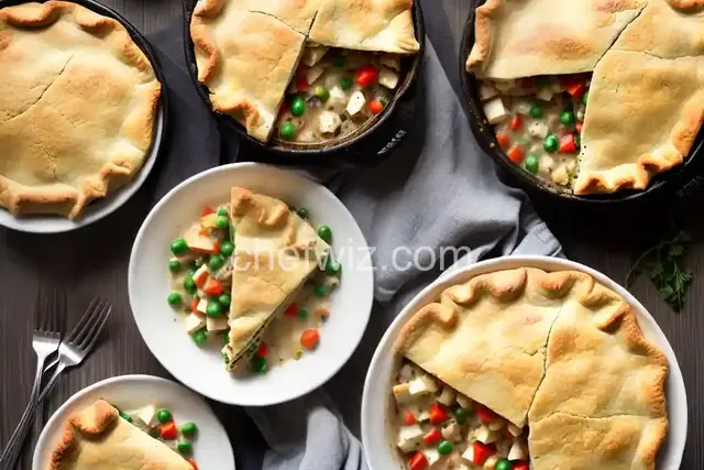 Chicken Breast Pot Pie with Cauliflower Crust
