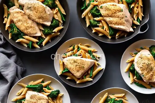 Chicken Breast and Broccoli Rabe with Penne