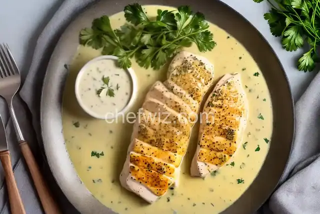 Chicken Breast with Veloute Sauce