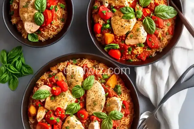 Chicken Cacciatore Rice Bowl