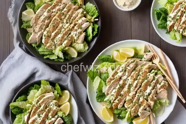 Chicken Caesar Salad on a Stick