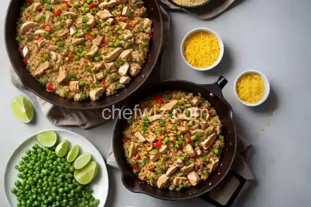 Chicken Cauliflower "Fried Rice"