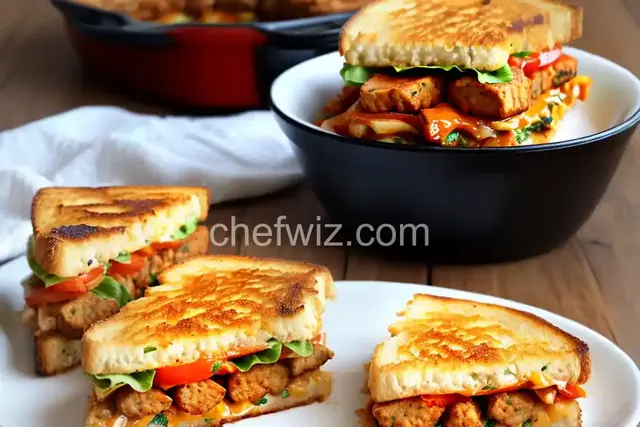 Chicken Chorizo Patty Melt