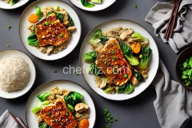Chicken Egg Foo Yung and Garlic Bok Choy Recipe