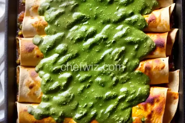 Chicken Enchiladas with Green Chile Sauce (Salsa Verde)