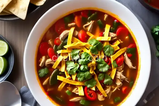 Chicken Fajita Tortilla Soup